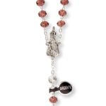 Terço de Cristal  - Disco Pai Nosso em Conta Laminada - Image 3