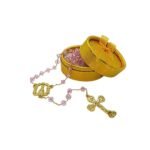 Terço/Fio de Cristal Dourado c/caixa, 6mm - Image 28