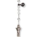 Terço de Cristal  - Disco (pequeno) Pai Nosso em Conta Laminada - Image 4