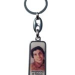 Porta-Chaves em Metal Rectangular com Resina Santo Cristo e Madre Teresa