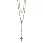 Terço de Pedra Hematite Bicolor c/ Fecho