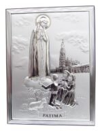 Aparição de Fátima - OuroPainel BilaminadoFolha de Alumínio c/ prata vaporizada