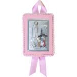 Aparição de Fátima- em cerâmicaPainel BilaminadoFolha de Alumínio c/ prata vaporizadac/ laço