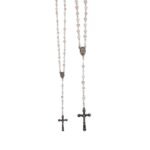 Terço de Cristal Prateado Bicolor, 6MM - Image 5