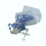 Terço de Cristal Disco 4MM Prateada em Caixa 4x4 - Image 2