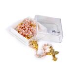 Terço de Pérola Paz c/ Caixa Dourado - Image 2