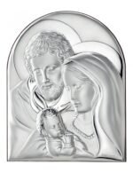 Painel Bilaminado Prata 999°°Sagrada FamíliaPainel em Arco