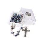 Terço de Metal Formato Coração Nª Srª Resina - Image 3