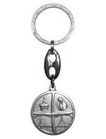 Porta-Chaves de metal redondoApariçao de FátimaSímbolos de Fátima - Image 2