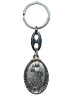 Porta-Chaves em metal oval com Papa Francisco e Miserico - Image 2