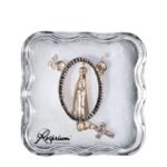 Medalha folheada a ouro - recortada oval c/ cruzNª Srª de FátimaProduto comemorativo do Centenário das Aparições de Fátima