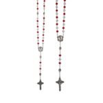 Terço de Cristal 8mm, Divino Misericordioso c/caixa - Image 2