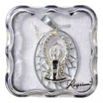 Fio- Resplendor com Nª Srª Aparecida - c/ strassFolheado a prata