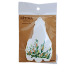 Iman em MDF c/Nossa Senhora de Fátima, pintada à mão, 9x5.50cm - Image 2