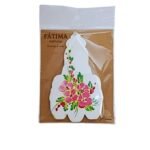 Iman em MDF c/Nossa Senhora de Fátima, pintada à mão, 9x5.50cm - Image 2
