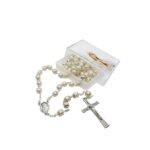 Terço de Pérola c/ Anilhas 7MM c/caixa