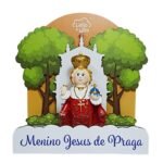 Mini Expositor em Madeira,Coleção L&L, Menino Jesus de Praga