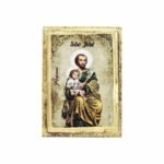 Iman em madeira folhas - São José