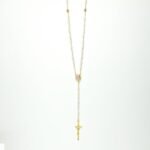 Terço de Pérola Oval 5/7 c/ Pai Nosso Dourado - Image 2