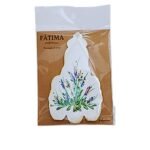 Iman em MDF c/Nossa Senhora de Fátima, pintada à mão, 9x5.50cm - Image 2