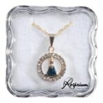 Fio - Medalha Nª Srª AparecidaFolheada a ouro