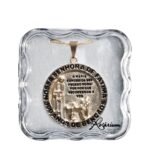 Medalha folheada a ouro - redondaAparição de FátimaProduto comemorativo do Centenário das Aparições de Fátima