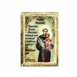 Iman em madeira folhas - Santo António