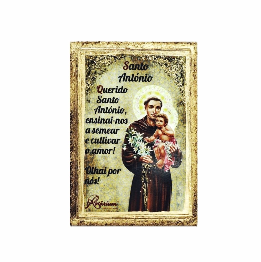 1836174508_Imane_42.jpg Iman em madeira folhas - Santo António - Image 1