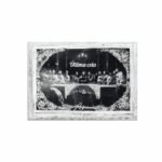 Iman em madeira folhas - Última Ceia Prata