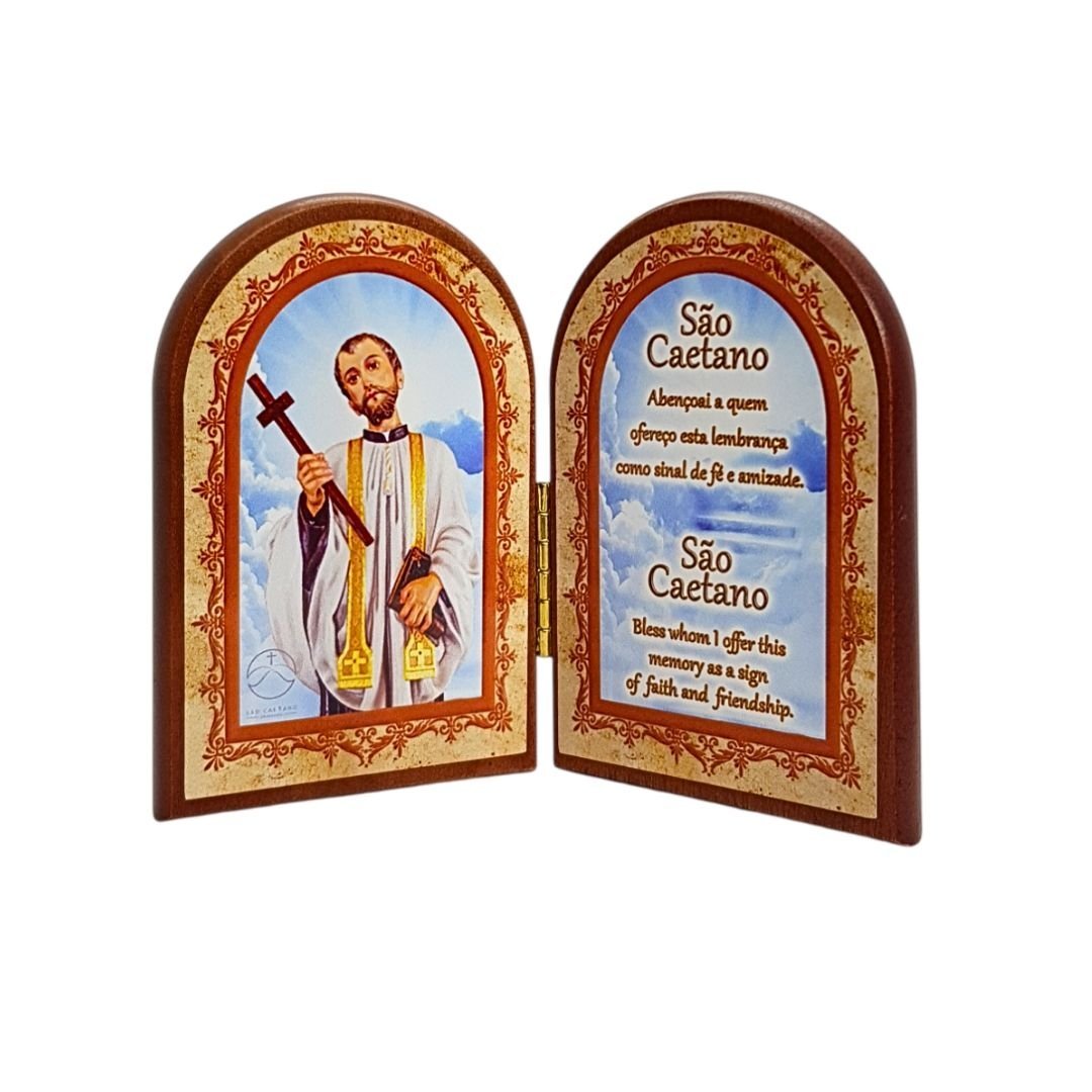 1939655726_A2232-SC__Sao_Caetano_6x9cm_________3_38.jpg Moldura em Madeira formato de Livro, São Caetano - Image 1