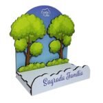 Mini Expositor em Madeira,Coleção L&L, Sagrada Família - Image 3