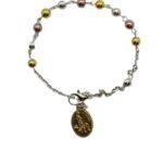 Pulseira Pedra Hematite Colorida - 4mm