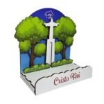 Mini Expositor em Madeira,Coleção L&L,Cristo Rei - Image 3