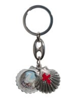 Porta-Chaves de MetalFormato  conchaDupla foto em Resina - Image 3