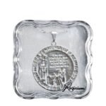 Medalha folheada a prata - redondaAparição de FátimaProduto comemorativo do Centenário das Aparições de Fátima