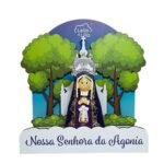 Mini Expositor em Madeira,Coleção L&L,Nossa Senhora da Agonia