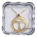 Cruz Tau - Medalha RedondaDourada