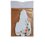 Iman em MDF c/Nossa Senhora de Fátima, pintada à mão, 9x5.50cm - Image 2