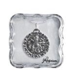 Medalha folheada prata -  redondaAparição de Fátima