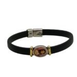 Pulseira c/1 Imagem Oval em Resina