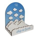 Mini Expositor em Madeira,Coleção L&L, Anjo Menino Azul - Image 3