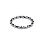 Pulseira de Pedra Hematite 4x4 c/ cruz Céltica