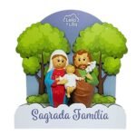 Mini Expositor em Madeira,Coleção L&L, Sagrada Família