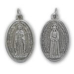 Medalha de Metal Oval c/ Nossa Senhora das Lágrimas, 3.50cm