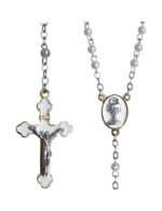 Terço de Pérola 4mm comunhão com medalha - Image 2