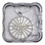 Fio - Círculo com raios, com Espírito SantoPrateado