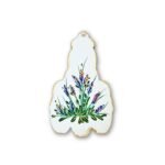 Iman em MDF c/Nossa Senhora de Fátima, pintada à mão, 9x5.50cm