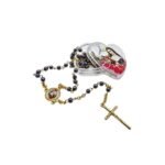 Terço de Pérola Santa Rita c/Caixa, 4MM