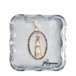 Medalha folheada a ouro - recortada ovalNª Srª de FátimaProduto comemorativo do Centenário das Aparições de Fátima