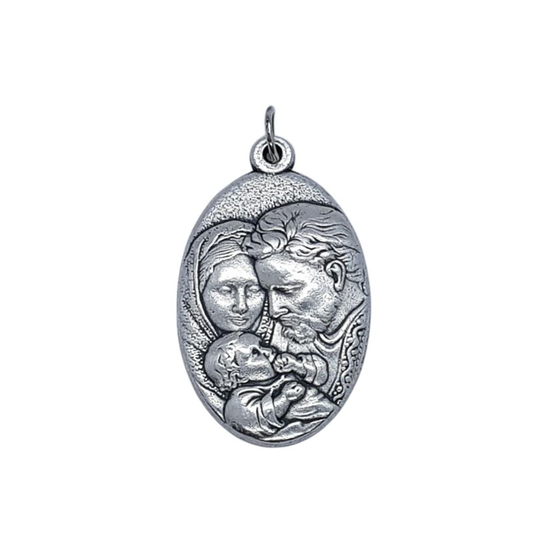 3448147428_MDOV32_____0_45.jpg Medalha Oval Prata Envelhecida - Image 1